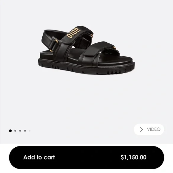 Dior women’s flat sandals - Picture 1 of 8